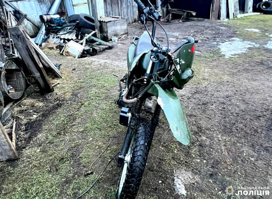 Неповнолітній мотоцикліст потрапив у ДТП
