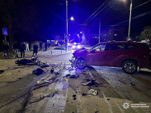 ДТП за участю мотоцикліста у Рівному